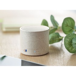 3W speaker in wheat straw/ABS