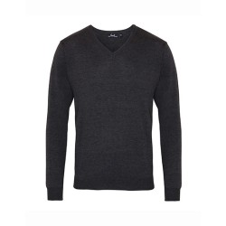 Męski sweter z dekoltem w serek