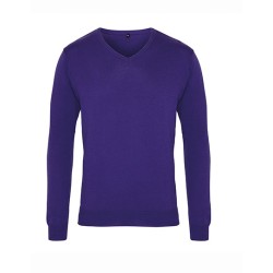 Męski sweter z dekoltem w serek