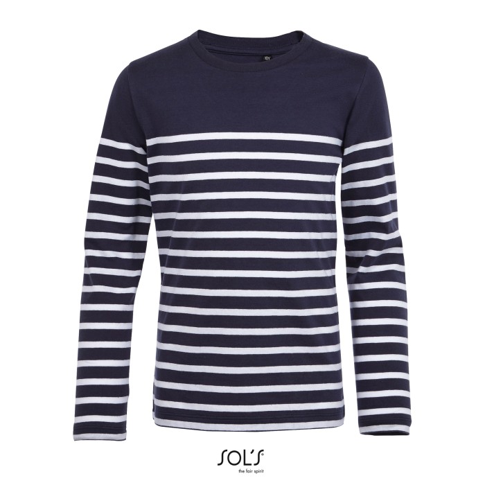 Kids´ Long Sleeve Striped T-Shirt Matelot