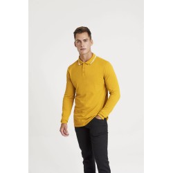 Long Sleeve Tipped 100 Polo