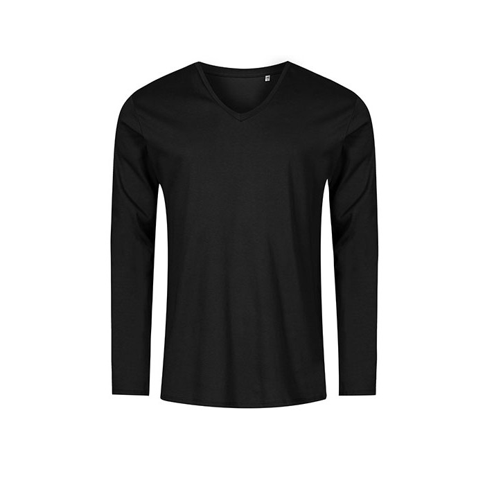 Men´s V-Neck T-Shirt Long Sleeve