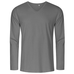 Men´s V-Neck T-Shirt Long Sleeve