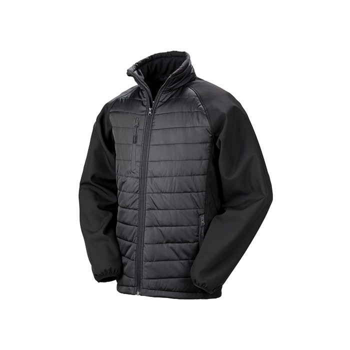 Recyklowana ocieplana kurtka softshell z kompasem
