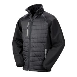 Recyklowana ocieplana kurtka softshell z kompasem
