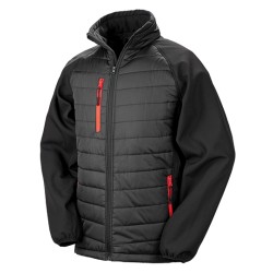 Recyklowana ocieplana kurtka softshell z kompasem