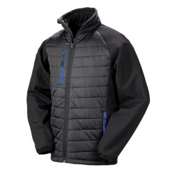 Recyklowana ocieplana kurtka softshell z kompasem