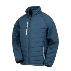 Recyklowana ocieplana kurtka softshell z kompasem