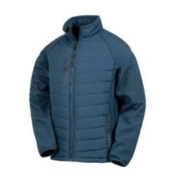 Recyklowana ocieplana kurtka softshell z kompasem