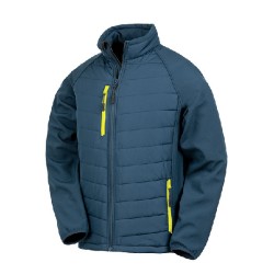 Recyklowana ocieplana kurtka softshell z kompasem