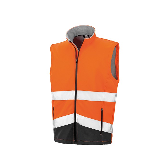 Kamizelka softshell z nadrukiem bezpieczeństwa