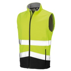 Kamizelka softshell z nadrukiem bezpieczeństwa