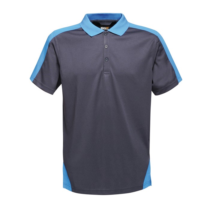 Polo z kontrastowym wzorem Coolweave