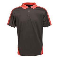 Polo z kontrastowym wzorem Coolweave