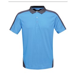 Polo z kontrastowym wzorem Coolweave