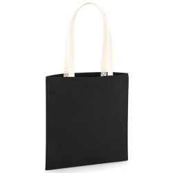 Torba na zakupy EarthAware® Organic Bag for Life - z kontrastowymi uchwytami