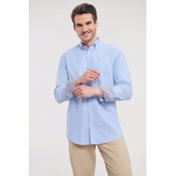 Men´s Long Sleeve Tailored Washed Oxford Shirt
