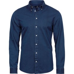 Męska koszula z casualowym materiałem twill