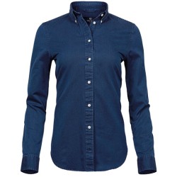 Damska koszula z casualowym materiałem twill