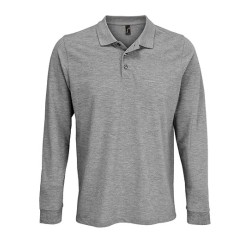 Unisex Long Sleeve Polycotton Polo Shirt