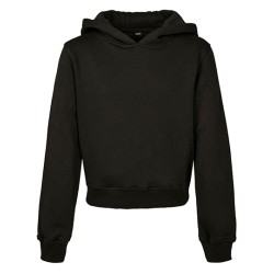 Dziewczęca przycięta bluza z kapturem