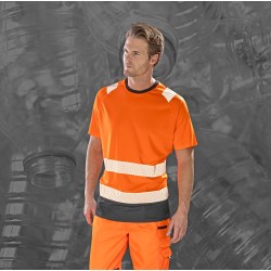 Recyklowany t-shirt bezpieczeństwa
