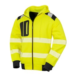 Recycled Zipped Safety Hoody