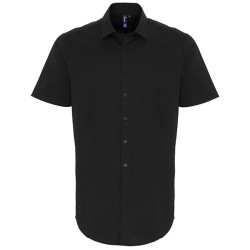 Men´s Stretch Fit Poplin Short Sleeve Cotton Shirt