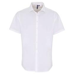 Men´s Stretch Fit Poplin Short Sleeve Cotton Shirt