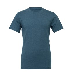 Unisex krótki rękaw z heather CVC
