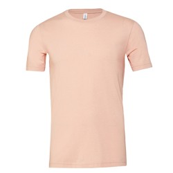 Unisex krótki rękaw z heather CVC