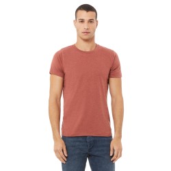 Unisex krótki rękaw z heather CVC