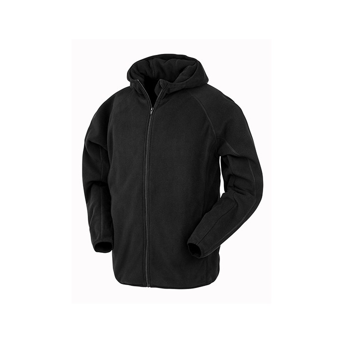 Recycled Hooded Microfleece Jacket