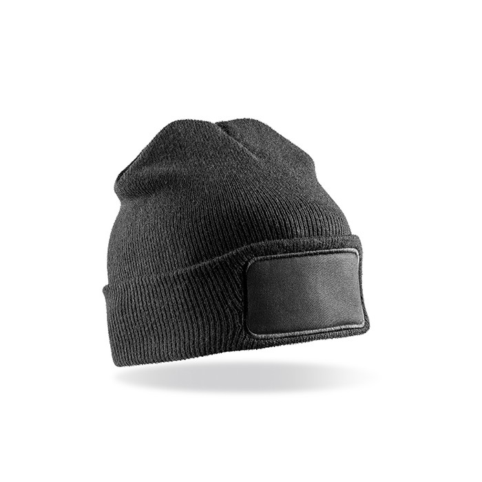 Recycled Double Knit Printers Beanie