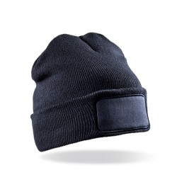 Recycled Double Knit Printers Beanie
