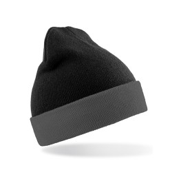 Recycled Black Compass Beanie