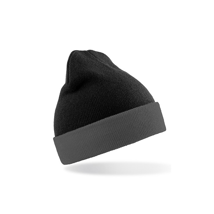 Recycled Black Compass Beanie