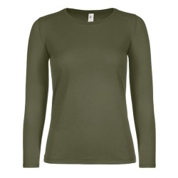 Damski T-shirt z długim rękawem ♯E150