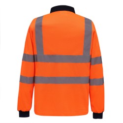 Hi-Vis Long Sleeve Polo