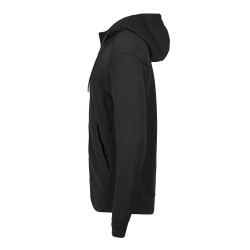 Ribbed Interlock Hooded Full Zip
