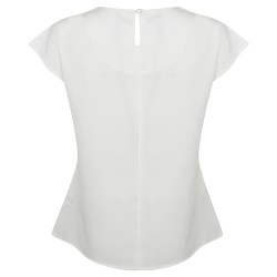 Ladies´ Pleat Front Short Sleeve Blouse