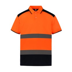 Polo odblaskowe dwukolorowe