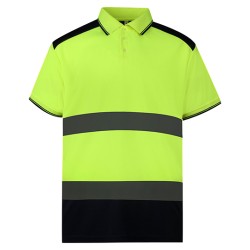 Polo odblaskowe dwukolorowe