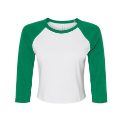 Koszulka damska z mikrożebrowaniem 3/4 Raglan Baby Tee