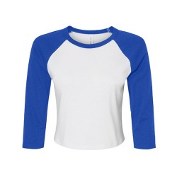 Koszulka damska z mikrożebrowaniem 3/4 Raglan Baby Tee