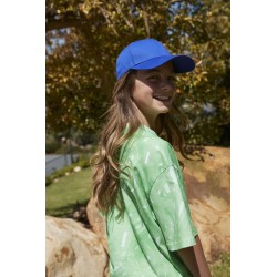 Junior klasyczna, organiczna bawełniana czapka z 6 panelami EarthAware®
