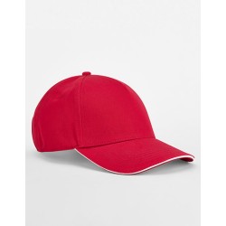 EarthAware® Classic Organic Cotton 5 Panel Cap - Sandwich Peak