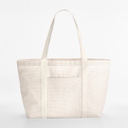 Striped Organic Cotton Shopper