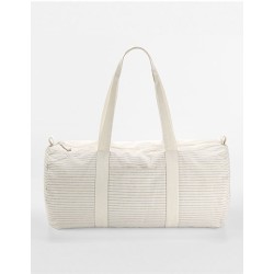 Striped Organic Cotton Barrel Bag