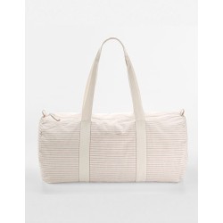 Striped Organic Cotton Barrel Bag